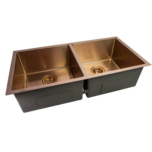 CNOX CHEFF Handcrafted Stainless Steel Kitchen Sink 33x22x10 in