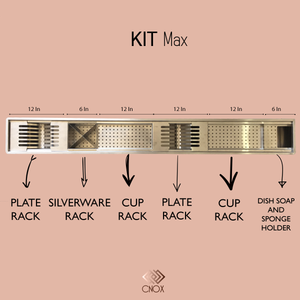 Built-in Dish Rack - Max Kit (60x7.5x5.5 in)