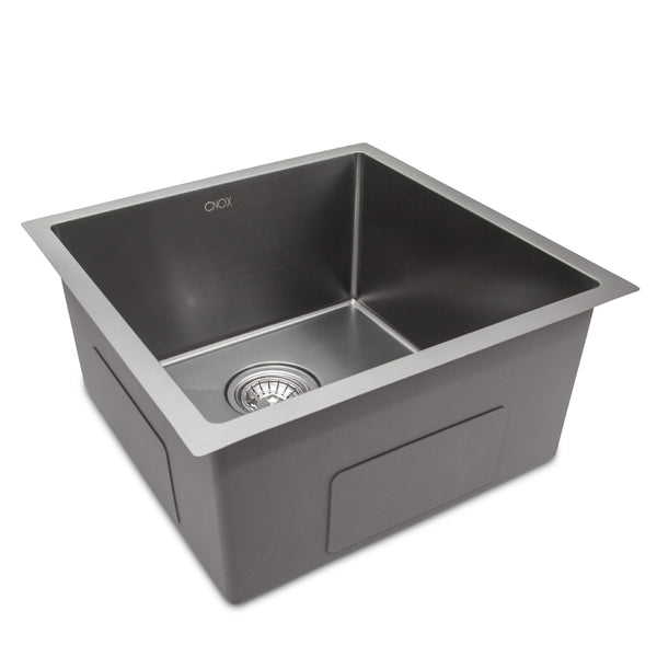 CNOX QUADRA Handcrafted Stainless Steel Kitchen Sink 15x15x8 in